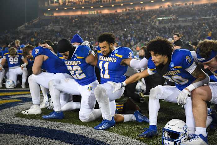 South Dakota State Jackrabbits win the FCS semifinals against UAlbany on Friday, Dec. 15, 2023 at Dana J. Dykhouse in Brookings.