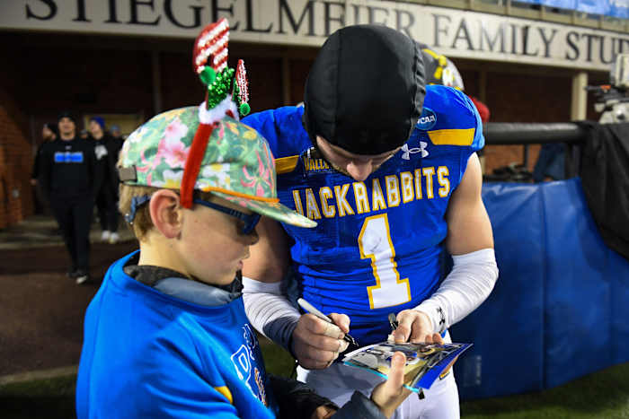 South Dakota State Jackrabbits win the FCS semifinals against UAlbany on Friday, Dec. 15, 2023 at Dana J. Dykhouse in Brookings.