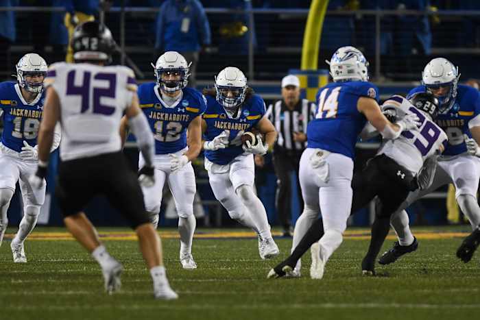 South Dakota State Jackrabbits win the FCS semifinals against UAlbany on Friday, Dec. 15, 2023 at Dana J. Dykhouse in Brookings.