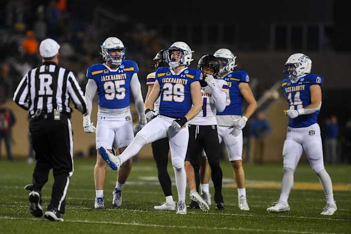 South Dakota State Jackrabbits win the FCS semifinals against UAlbany on Friday, Dec. 15, 2023 at Dana J. Dykhouse in Brookings.