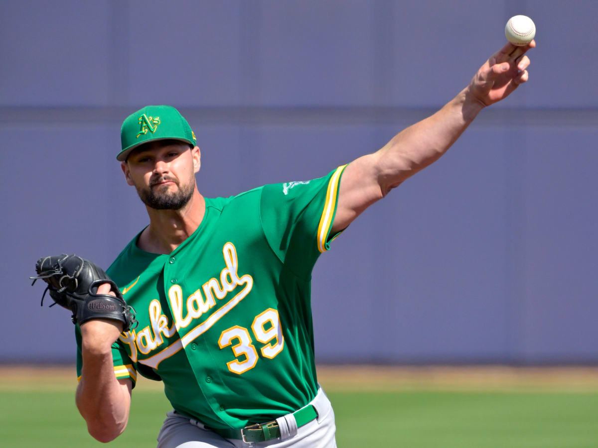 Kyle Muller reacts to Athletics' Opening Day start