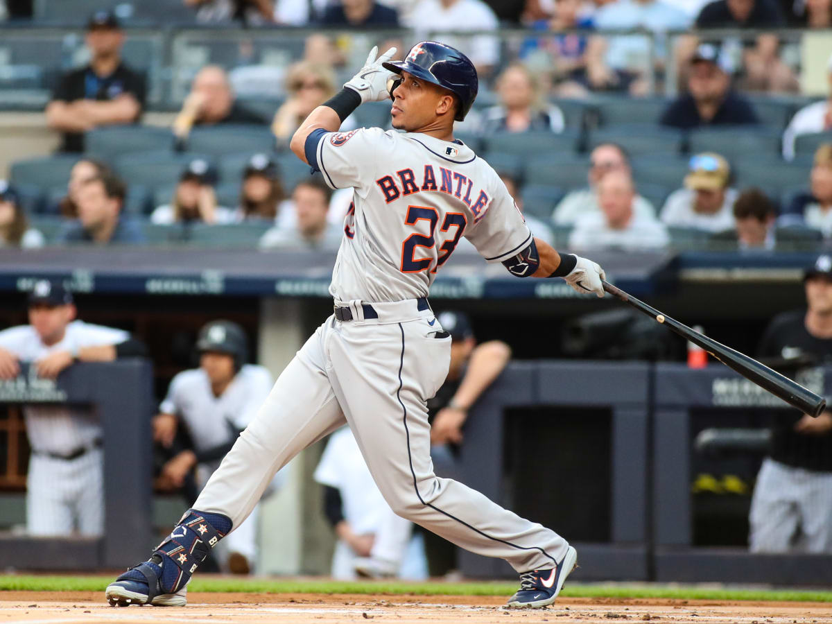 Houston, United States. 07th June, 2022. Houston Astros left fielder Michael  Brantley (23) walks in the bottom of the first inning of the MLB game  between the Houston Astros and the Seattle