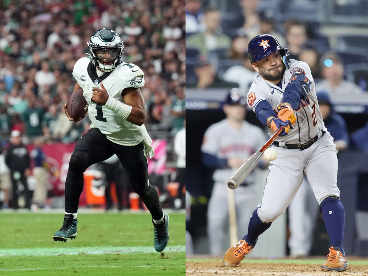 Philadelphia Phillies fans devastated to learn that Philadelphia Eagles  quarterback Jalen Hurts is a Houston Astros fan