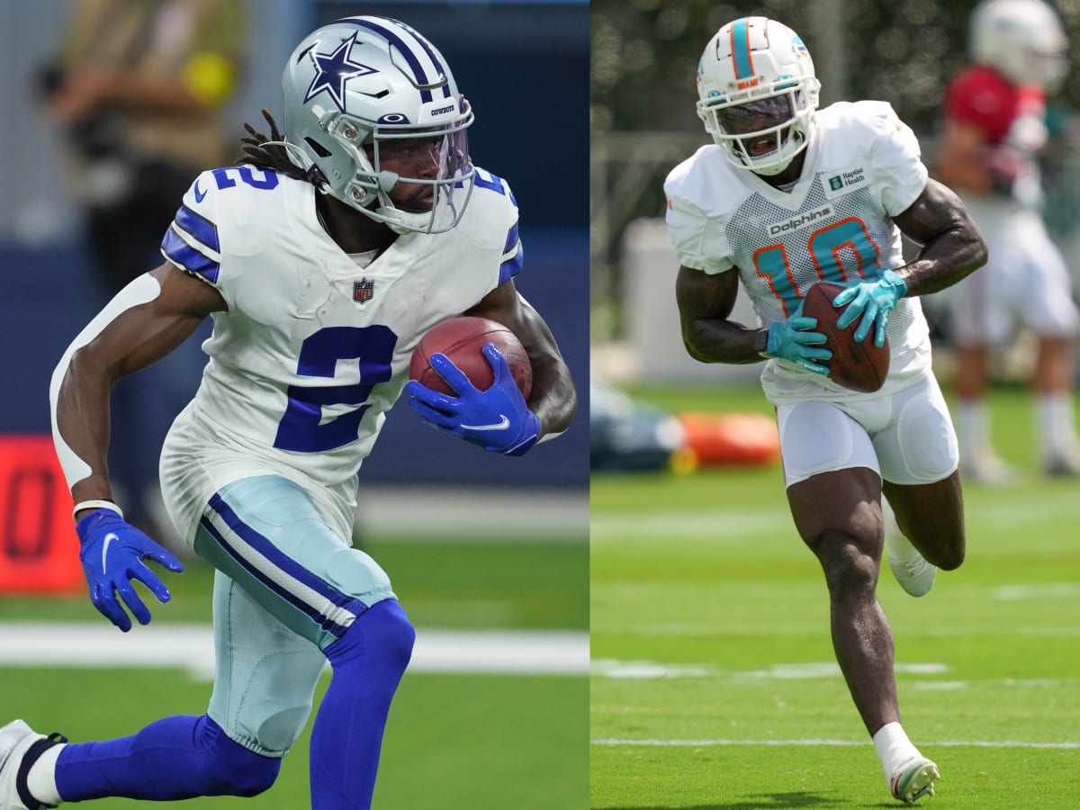 Dallas Cowboys wide receiver KaVontae Turpin (9) warms up before an NFL  football game against the Washington Commanders, Sunday, Jan. 8, 2023, in  Landover, Md. (AP Photo/Nick Wass Stock Photo - Alamy