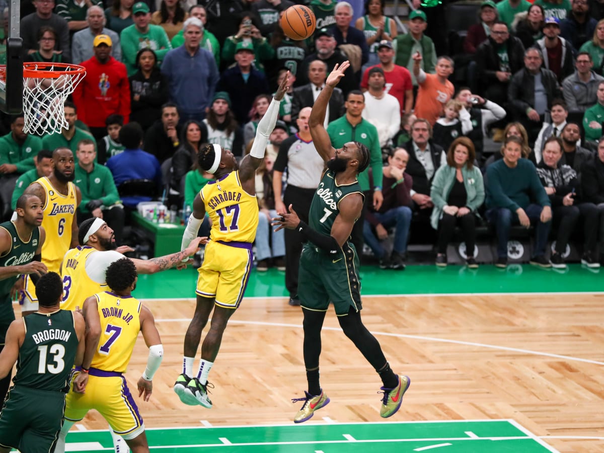 Celtics blow big lead, rally, finish Lakers in OT 122-118 - The San Diego  Union-Tribune
