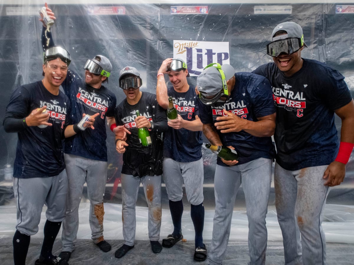 Cleveland Guardians celebrate 2022 American League Central