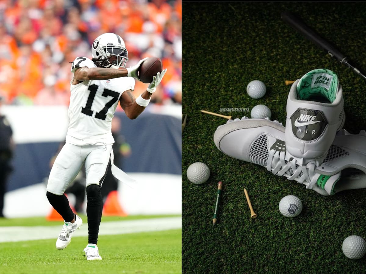 Davante Adams Signed Jordan 10s TD Mids Football Cleats Black JSA COA LV  Raiders