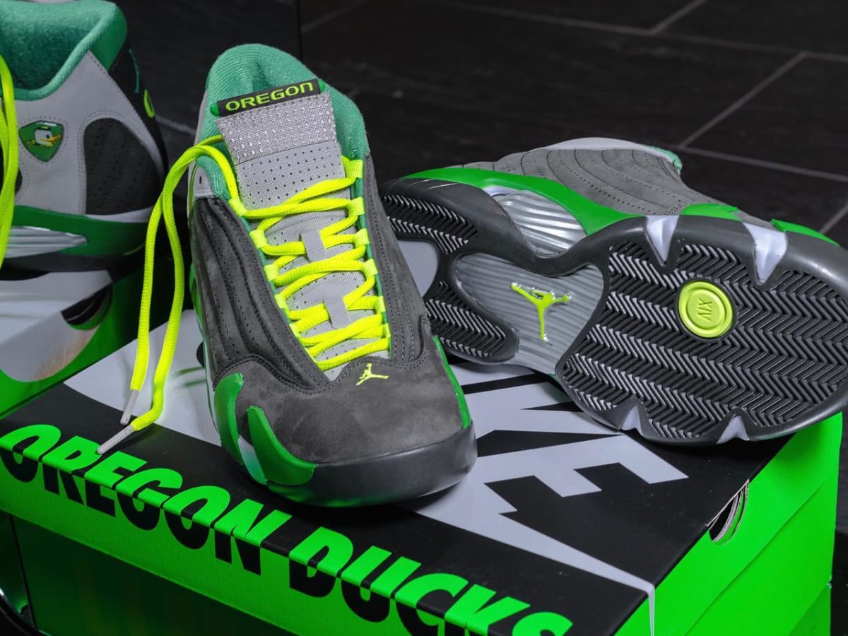 Oregon Ducks Receive Player-Exclusive Colorway of Air Jordan 14 - Sports  Illustrated FanNation Kicks News, Analysis and More