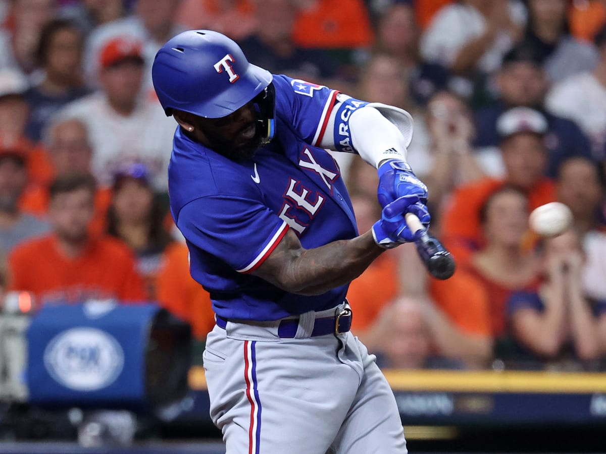 Texas Rangers, Houston Astros Benches Clear After Adolis Garcia Hit By  Pitch in ALCS Game 5 - Sports Illustrated Texas Rangers News, Analysis and  More
