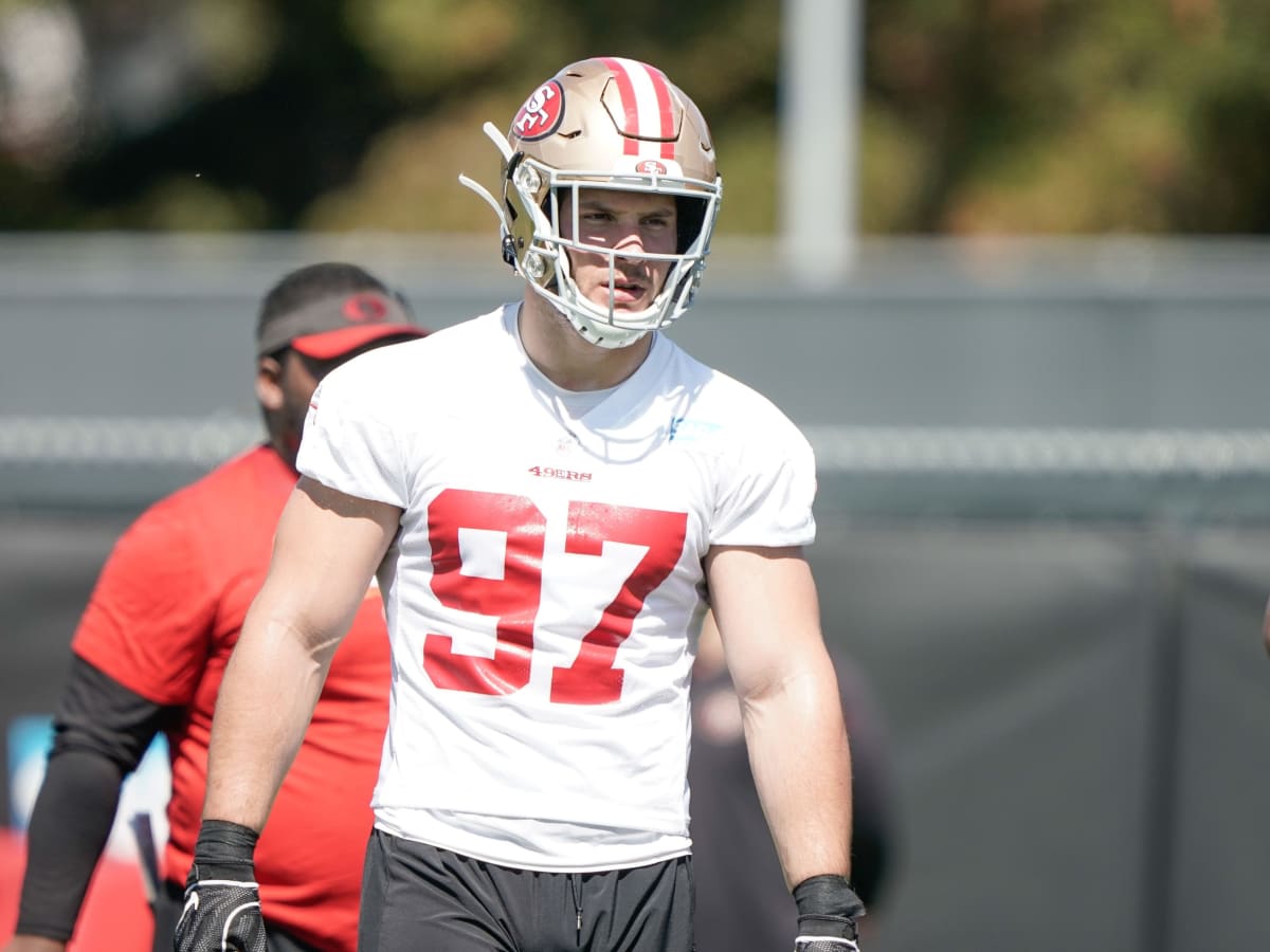 49ers Nick Bosa walks off with apparent lower leg injury