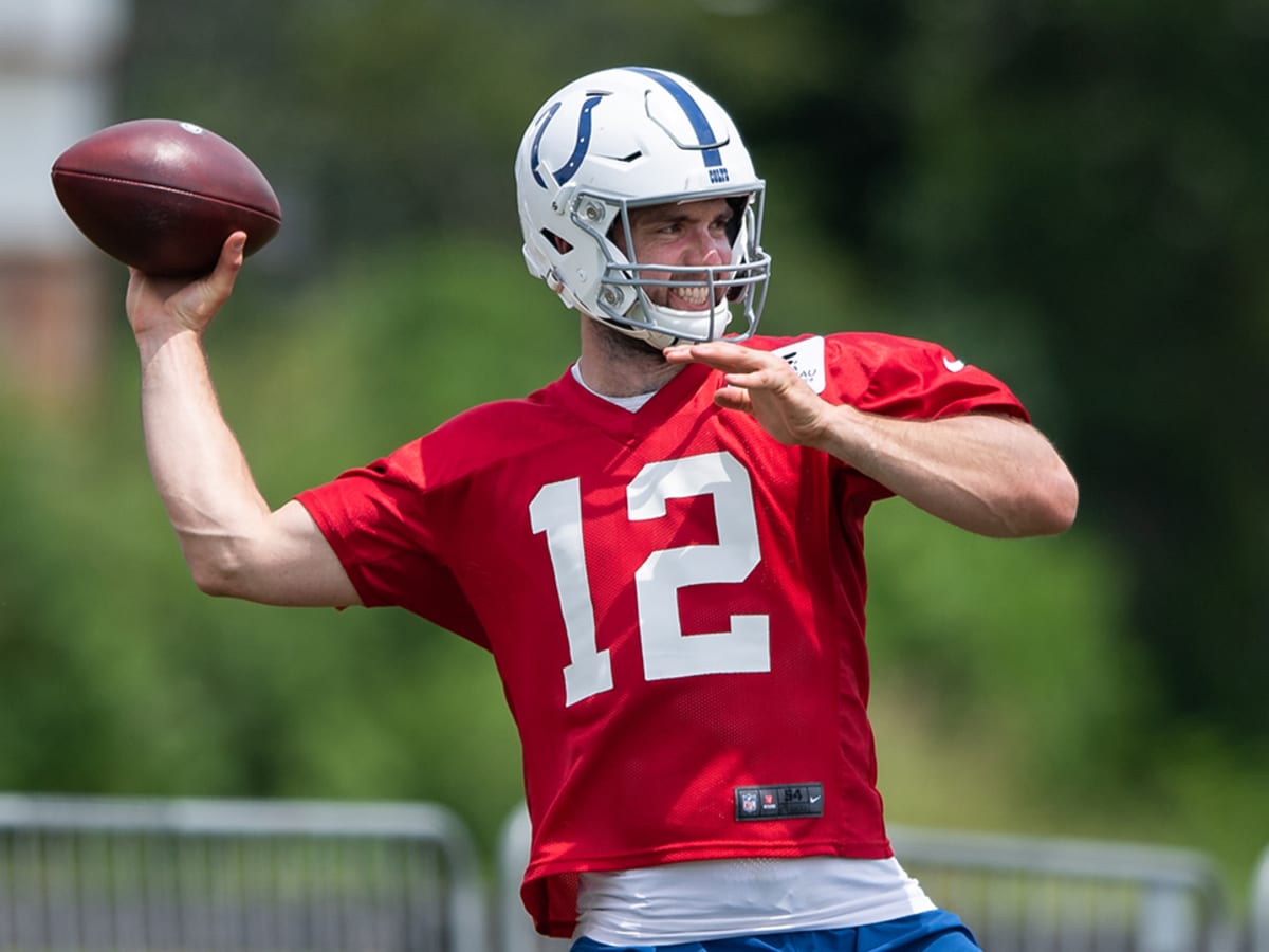 Andrew Luck is throwing footballs again for Indianapolis Colts: Whew!