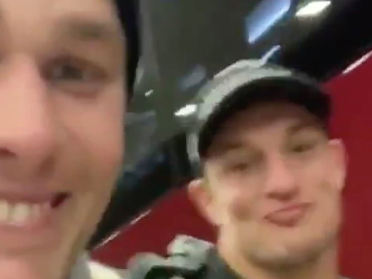 Tom Brady, Gronk Recreate Popular Social Media Video After NFC Championship