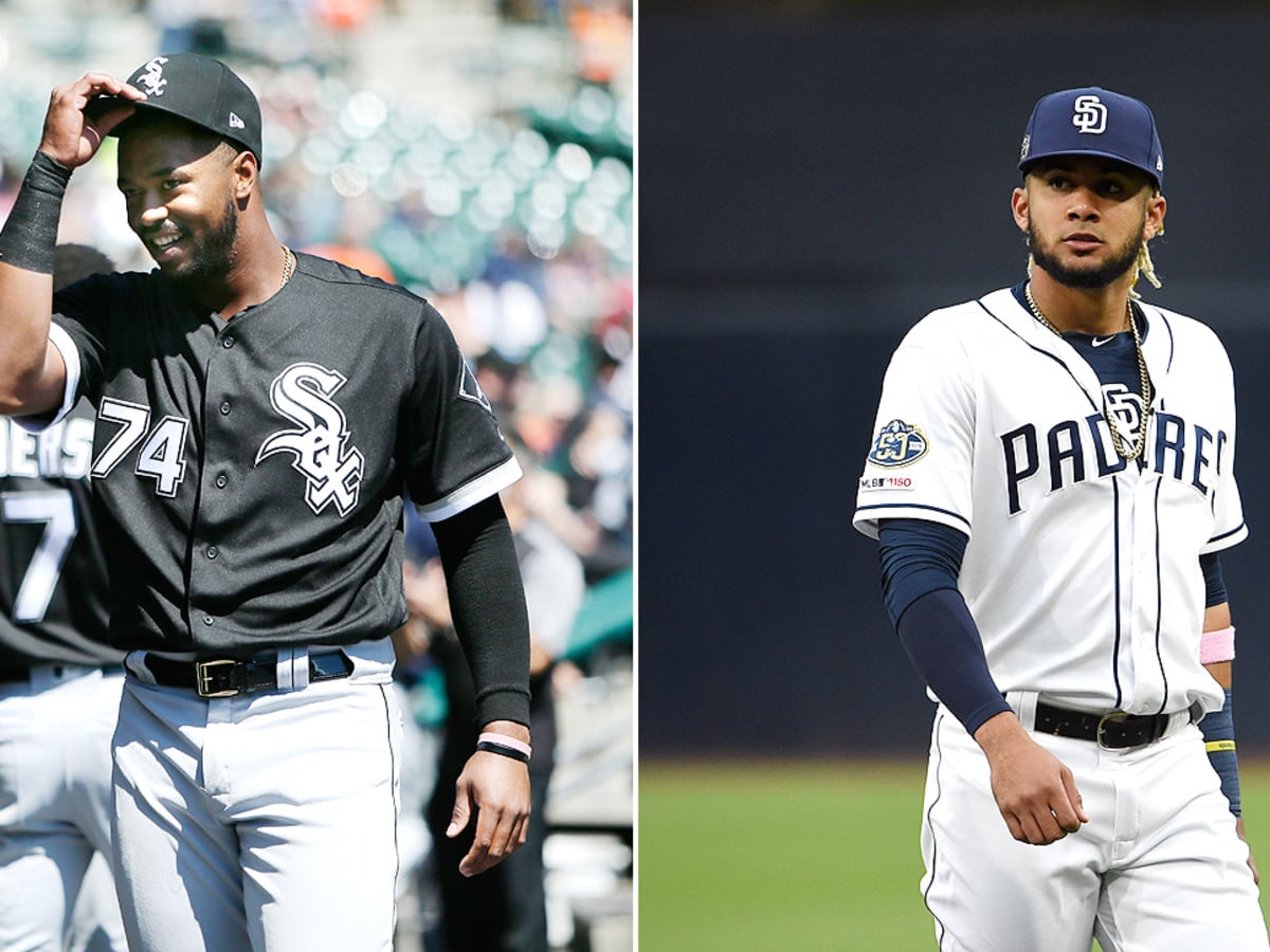 The White Sox send Eloy Jimenez to the Brewers in one of these 3 packages