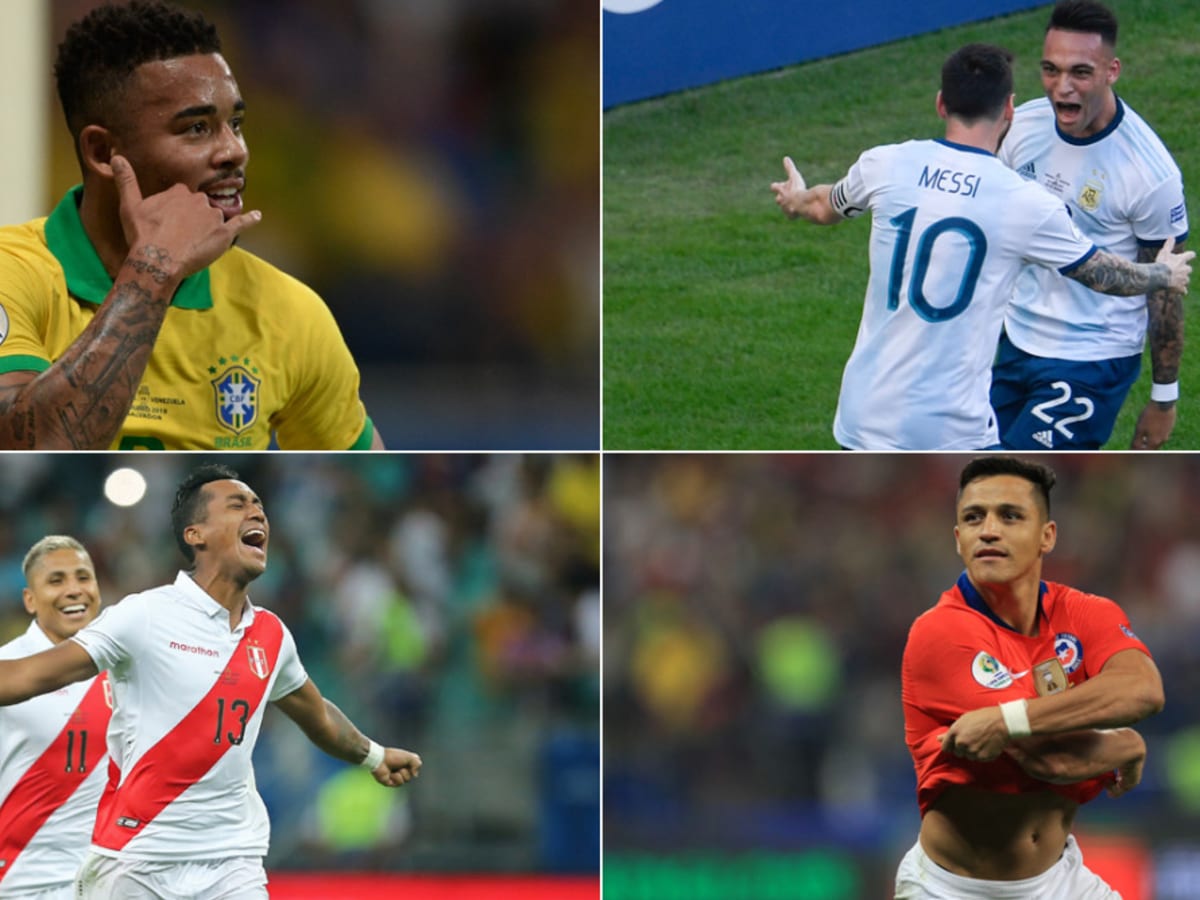 Recent champions Brazil and Chile play for a Copa America semi final place