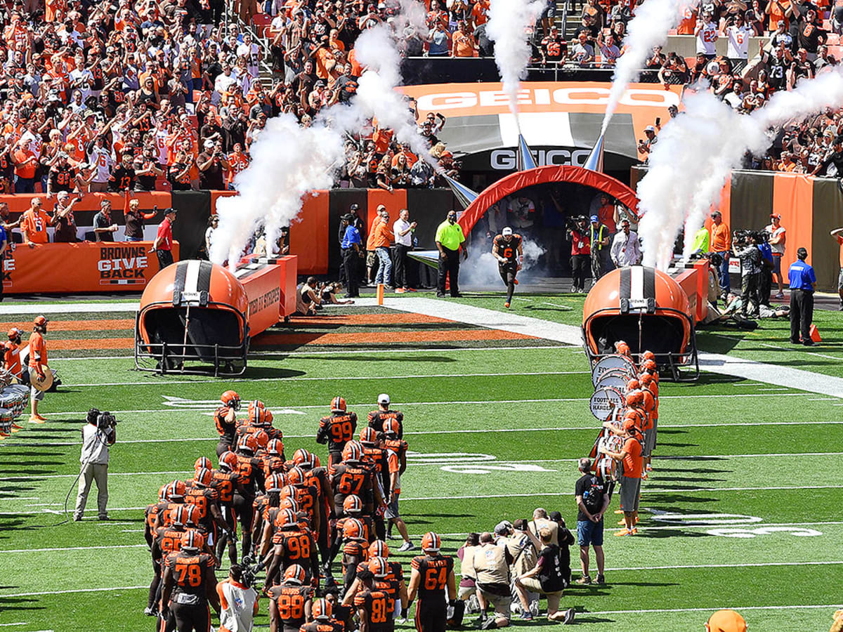 Cleveland Browns vs Tampa Bay Buccaneers Muni Lot Game Day Poster