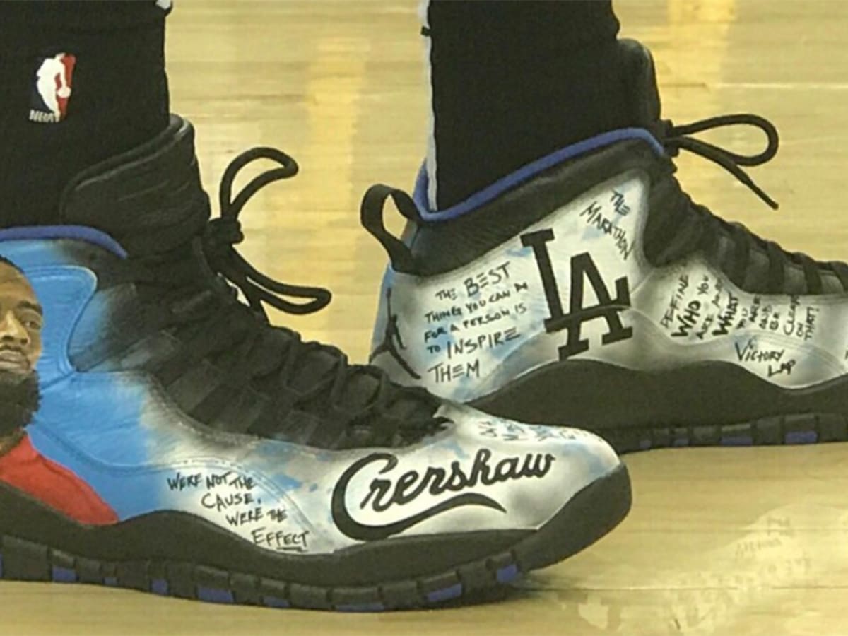 Montrezl Harrell Custom Nipsey Hussle Tribute Sneakers in NBA Playoffs –  Footwear News