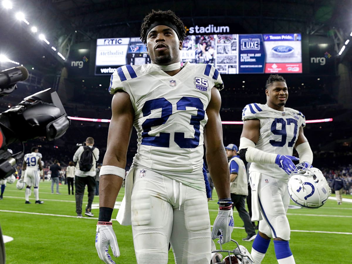 Kenny Moore II Game-Worn Colts Cleats from 9/27/20 vs Jets