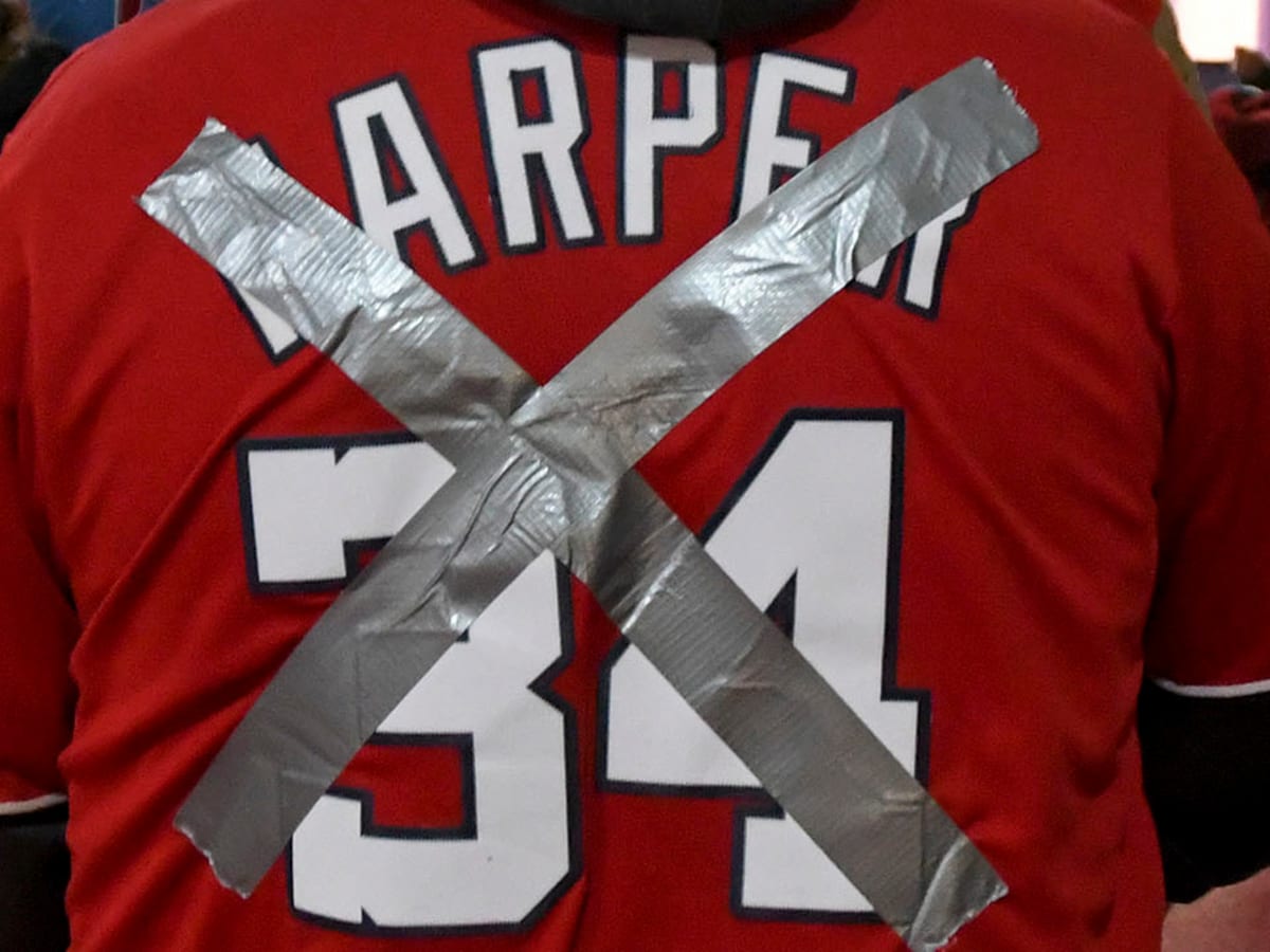 Nationals fans deface Bryce Harper jerseys for game vs Phillies