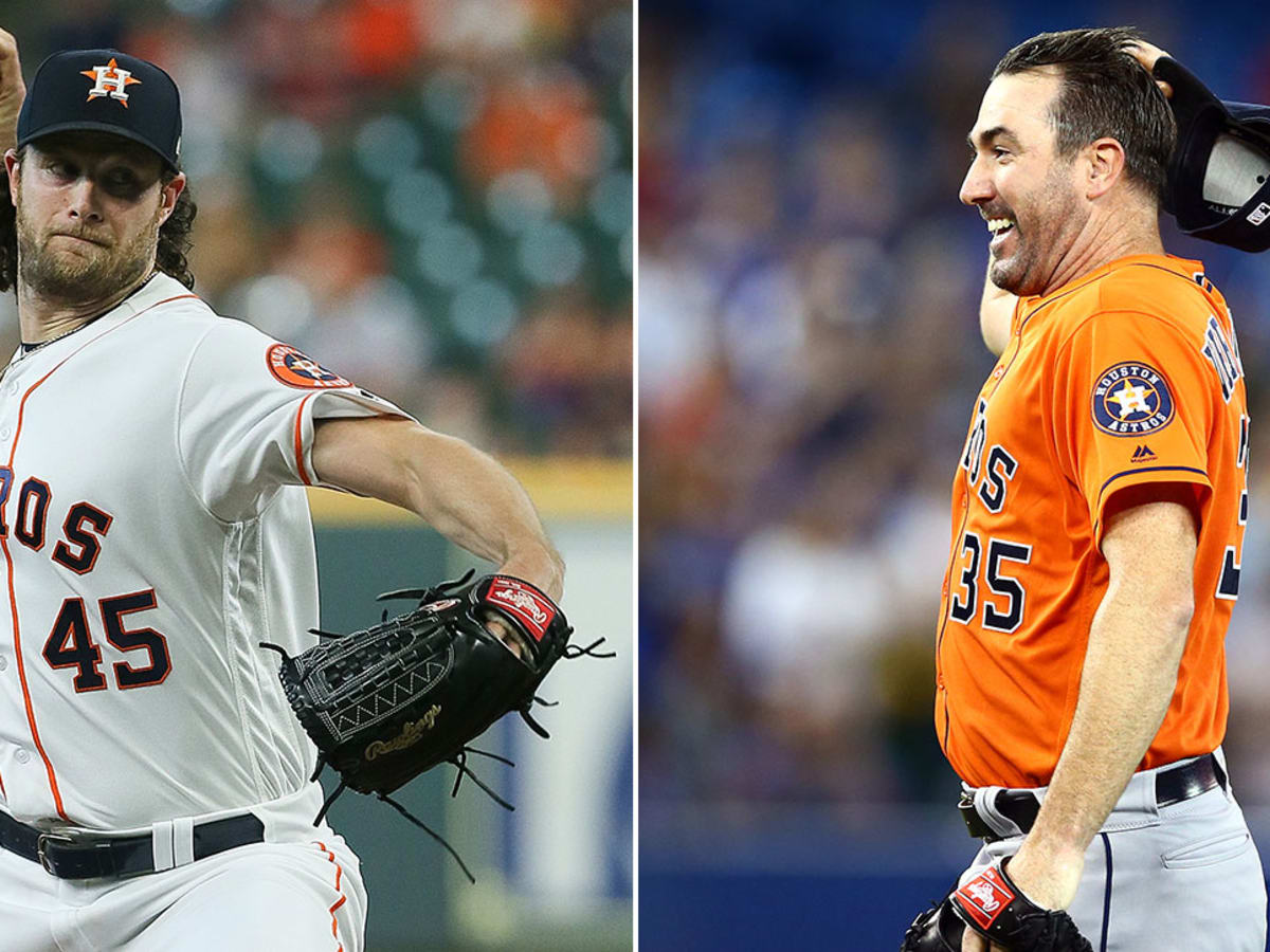 Justin Verlander and Gerrit Cole enjoying and sharing their love of baseball  with their sweet kids! 💙⚾️🧡 #Astros #Yankees 📷 Captured by…