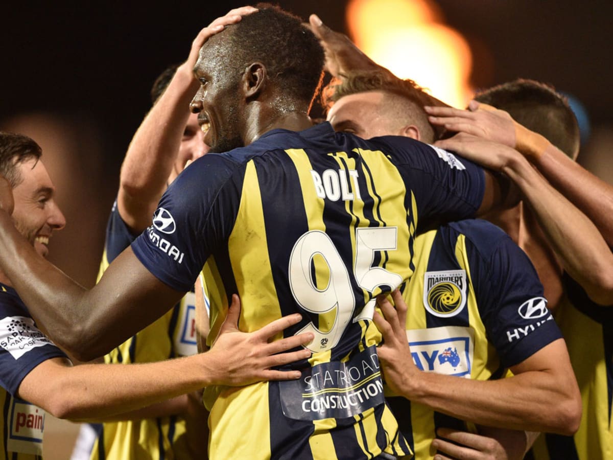 Usain Bolt scores 2 goals in first start for Central Coast Mariners