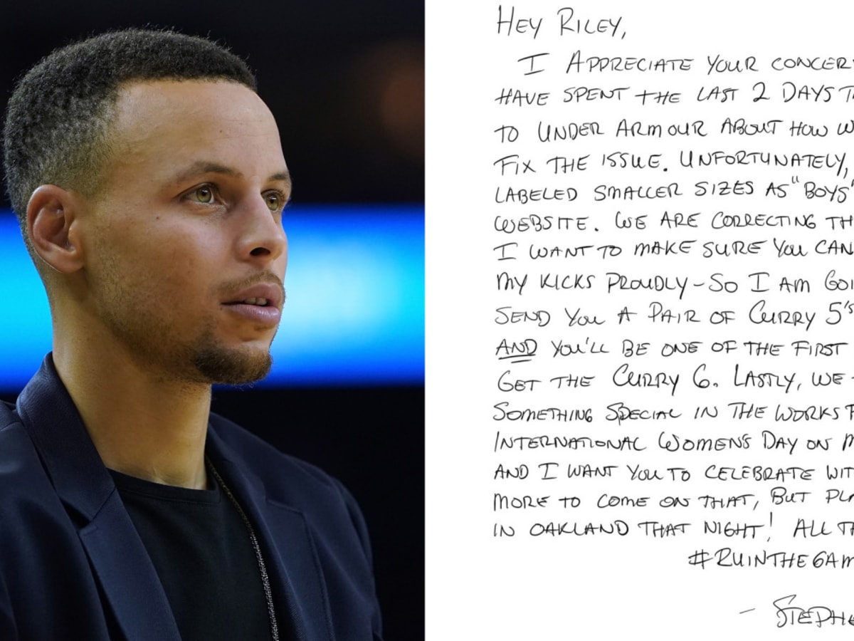 Steph Curry releases sneaker co-designed by girl who asked why only boys  sizes existed