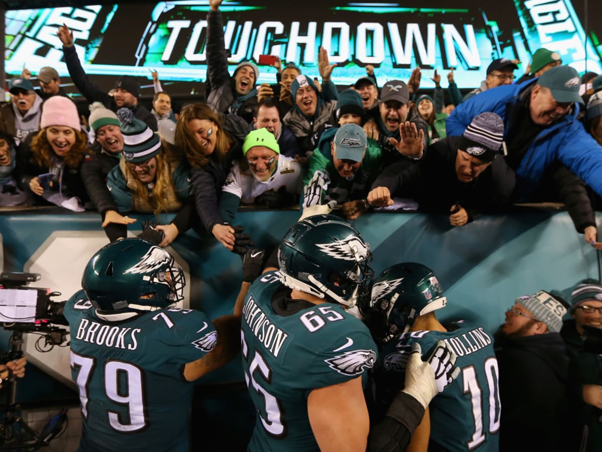 Fans celebrate Eagles' NFC Championship win