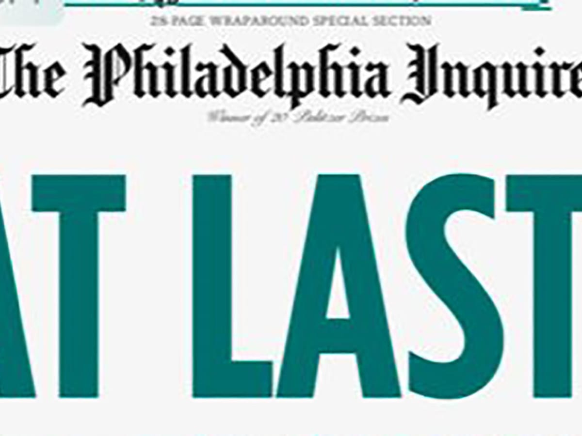 Super Bowl 2018: Philadelphia Inquirer, Daily News front pages depict  Eagles' win over Patriots