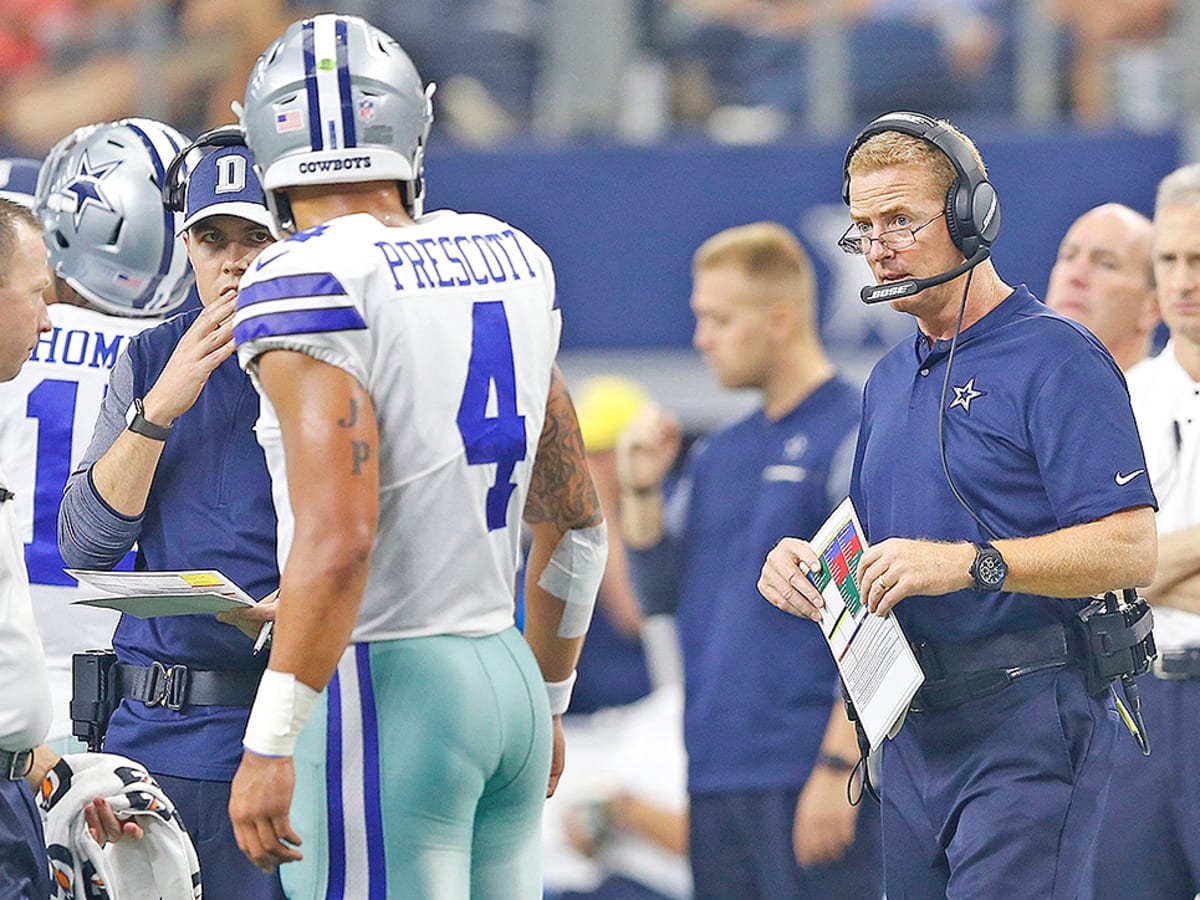 Why Cowboys coach Jason Garrett props up Dak Prescott but not