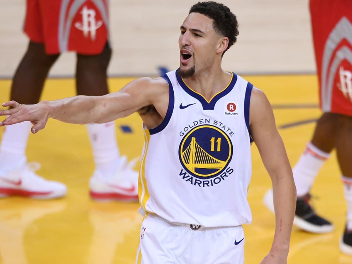 Klay Thompson- Golden State Warriors - 2018 NBA Finals - Game 2 - Game-Worn  Gray 'Statement' Jersey - Franchise Record 100th Career Playoff Game