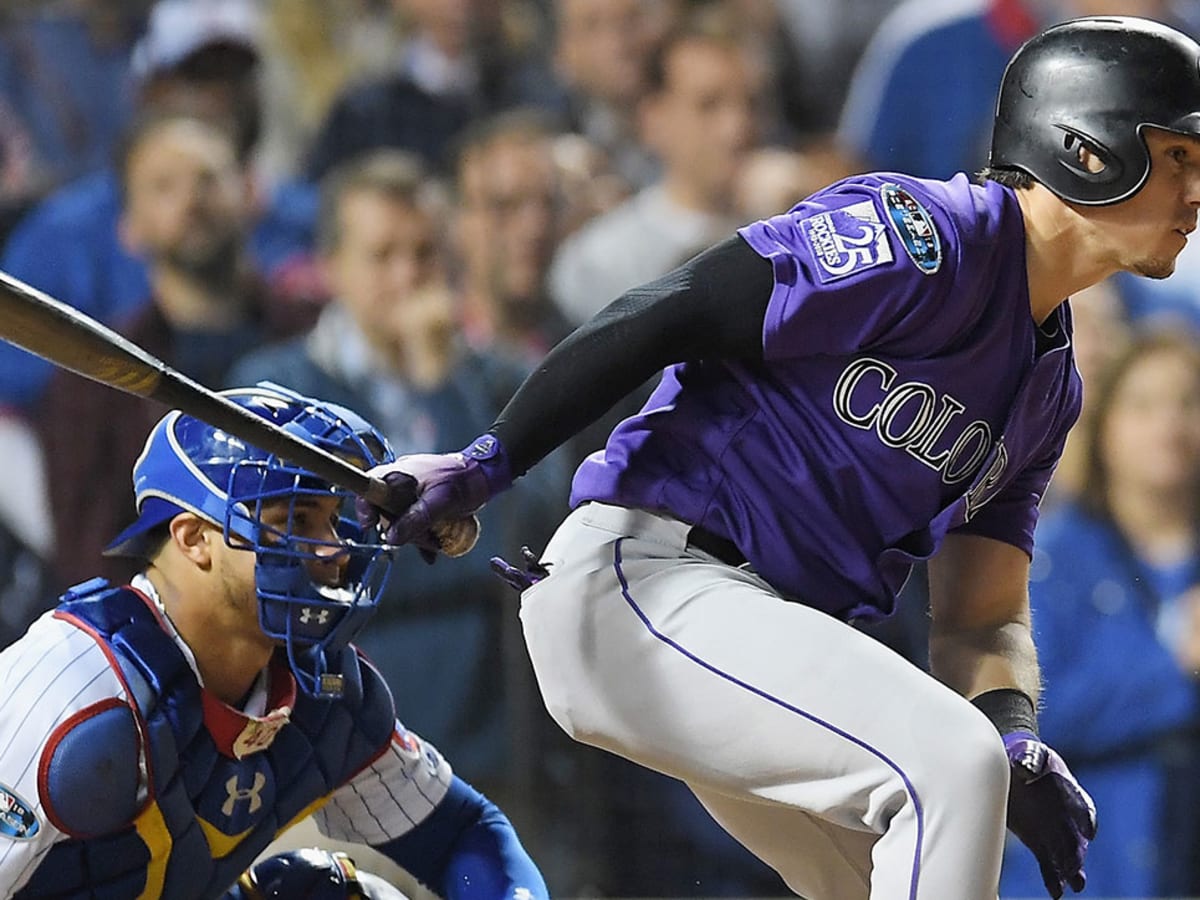 N.L. Wild Card: Rockies Outlast Cubs With a Clutch Hit From an