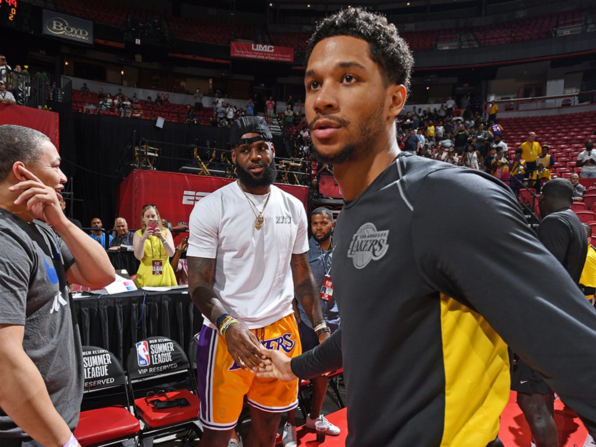 The shorts of the Los Angeles Lakers Just Don worn by LeBron James during  the NBA Summer League 2018