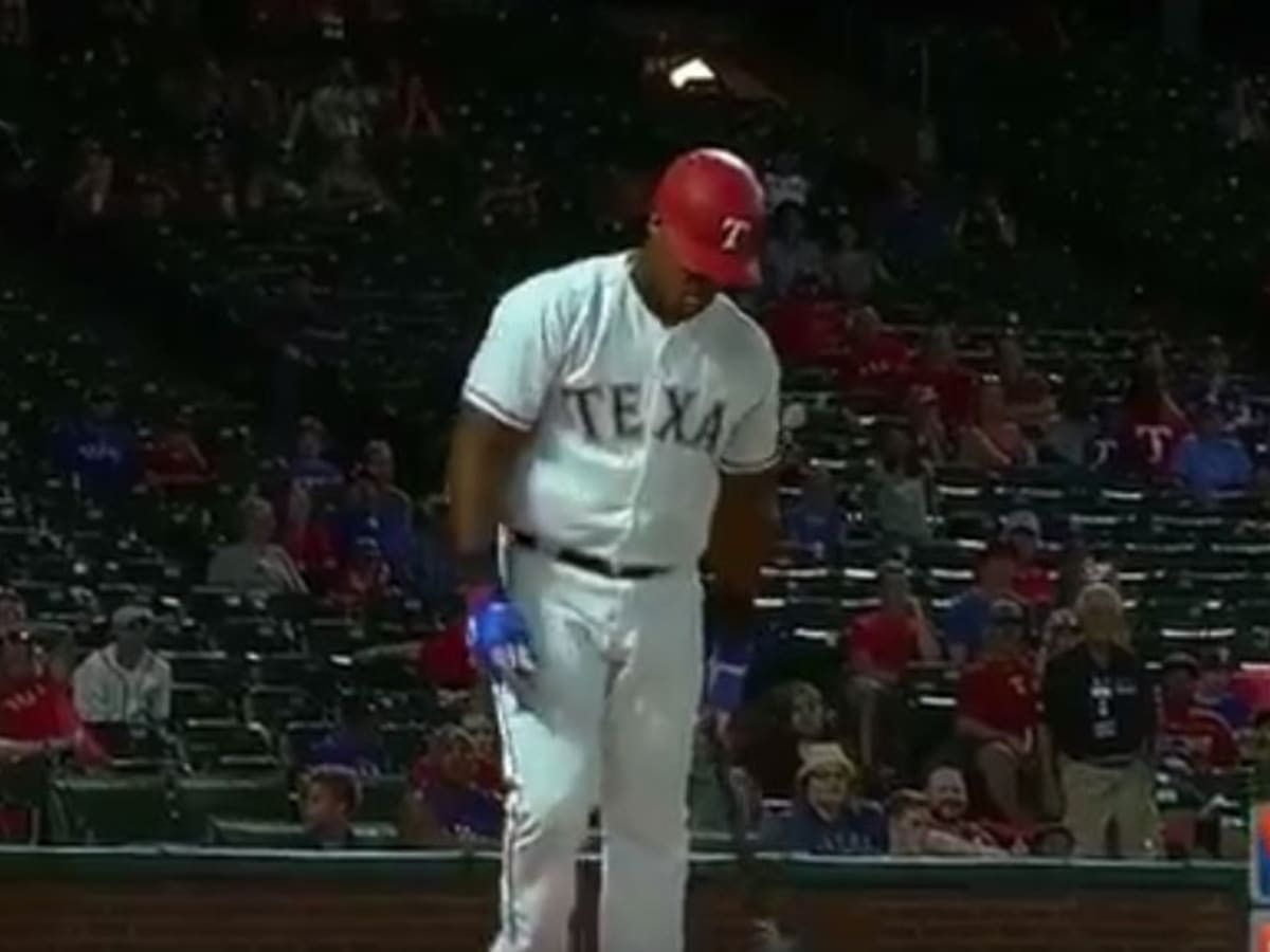 Adrian Beltre got ejected for relocating the on-deck circle, which is such  an Adrian Beltre thing to do 