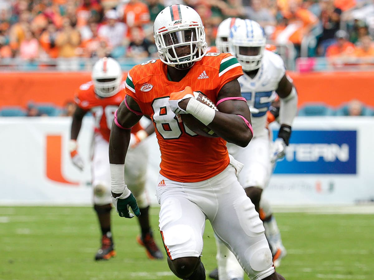 NFL draft profile: Miami (Fla.) TE David Njoku, a young, freakish