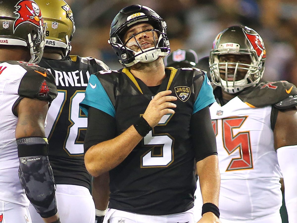 Jacksonville Jaguars' Blake Bortles in action during the