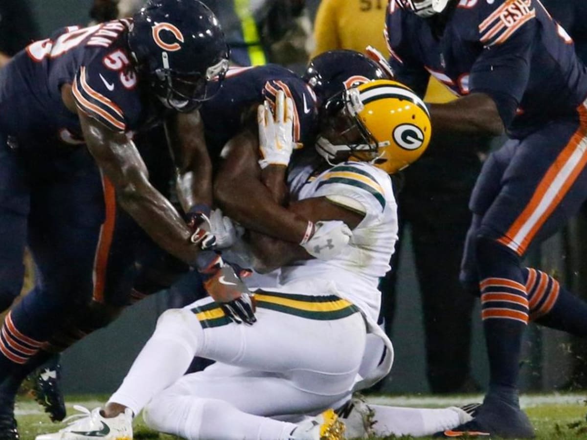 September 24, 2017: Green Bay Packers wide receiver Davante Adams #17 walks  off the field after the NFL Football game between the Cincinnati Bengals  and the Green Bay Packers at Lambeau Field