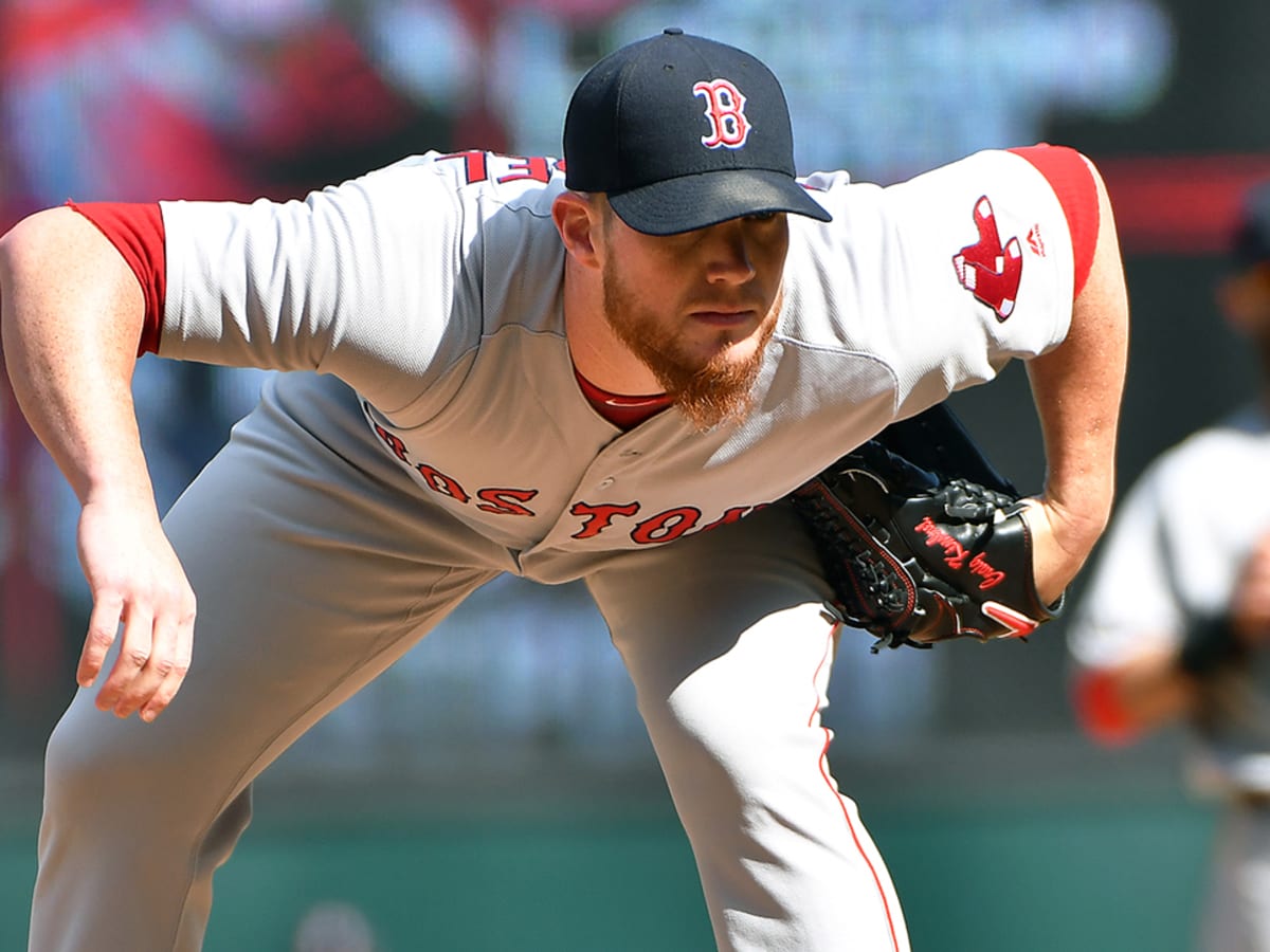 Boston Red Sox closer CRAIG KIMBREL strikes out Baltimore Orioles