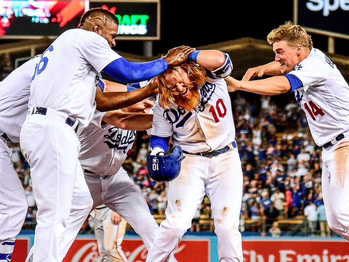 Men's Los Angeles Dodgers Justin Turner Majestic White 2018 World