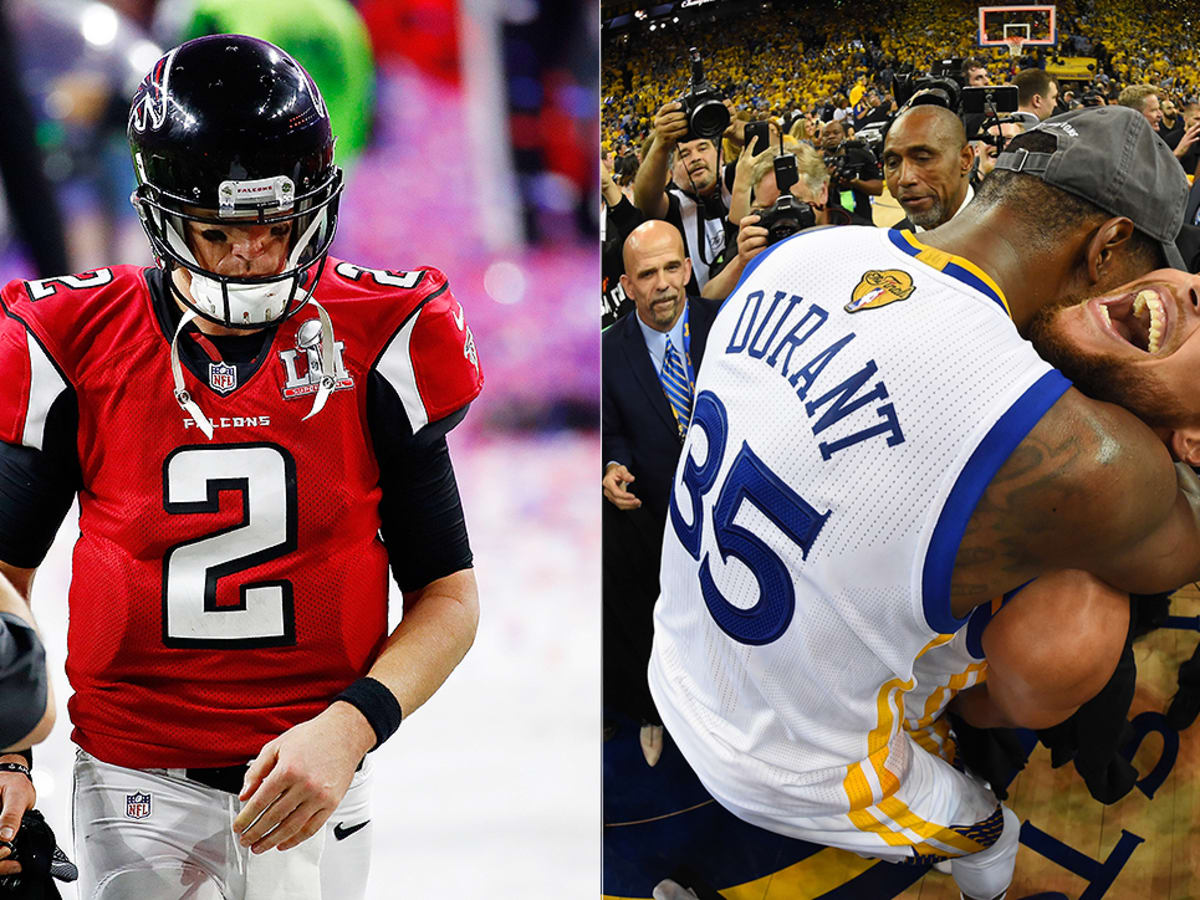 A historic collapse: The Atlanta Falcons blew a 28-3 lead in the Super Bowl