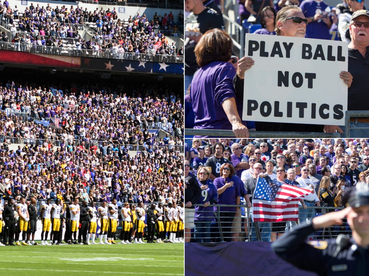 Browns players protest anthem by kneeling, Colts fans boo - Sports  Illustrated