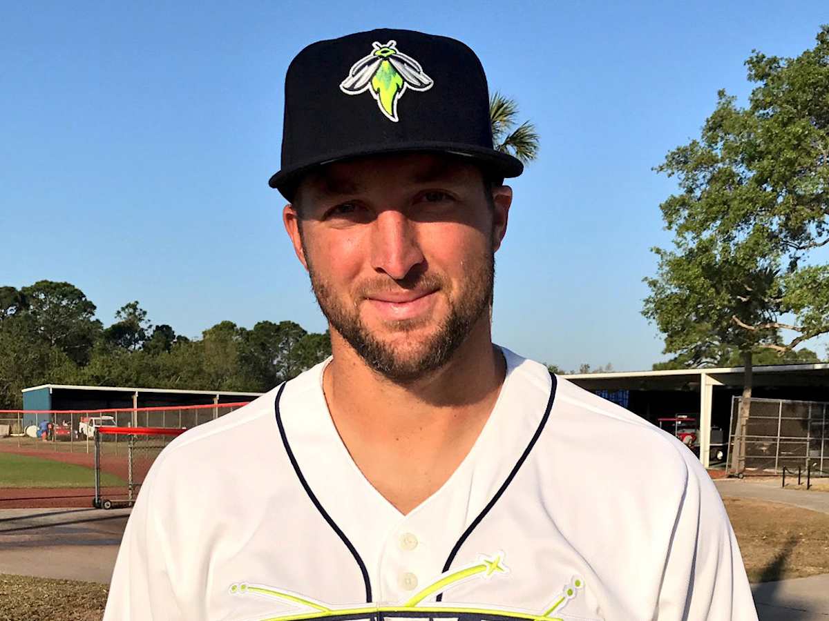 Tim Tebow pictured in Columbia Fireflies uniform (photo) - Sports  Illustrated