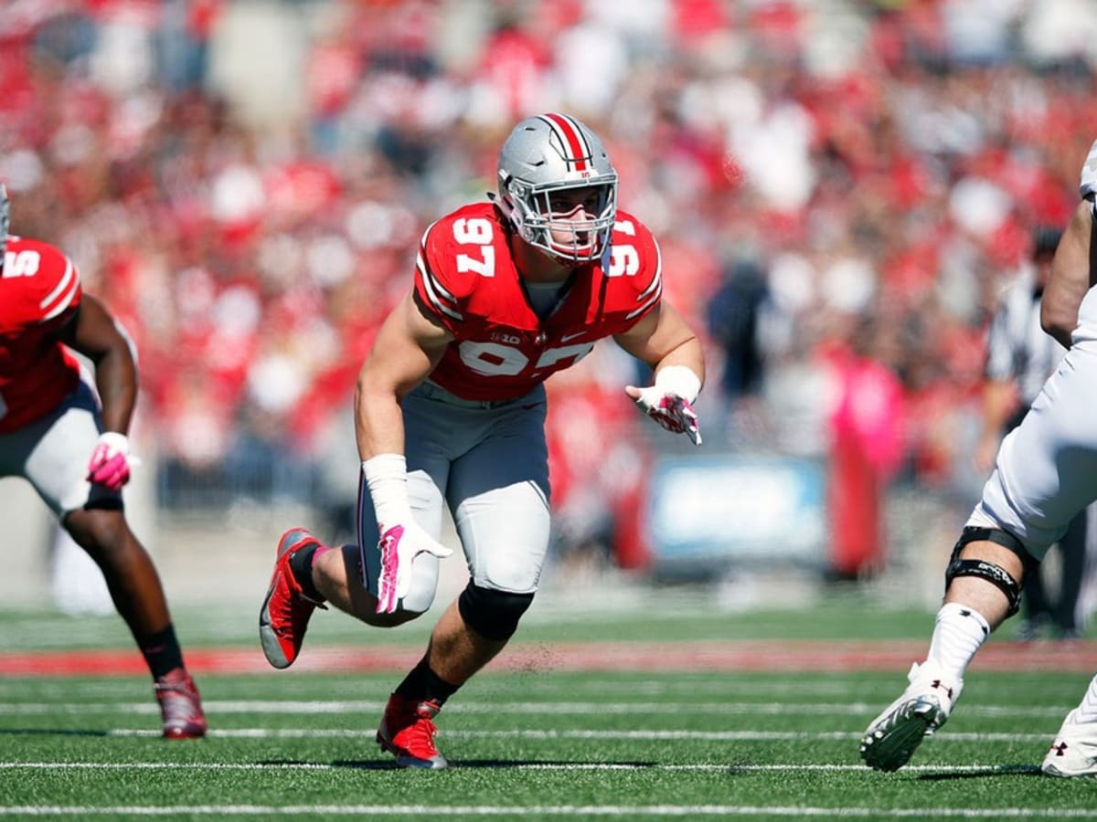 Joey Bosa leaves game, college career early in Ohio State's Fiesta