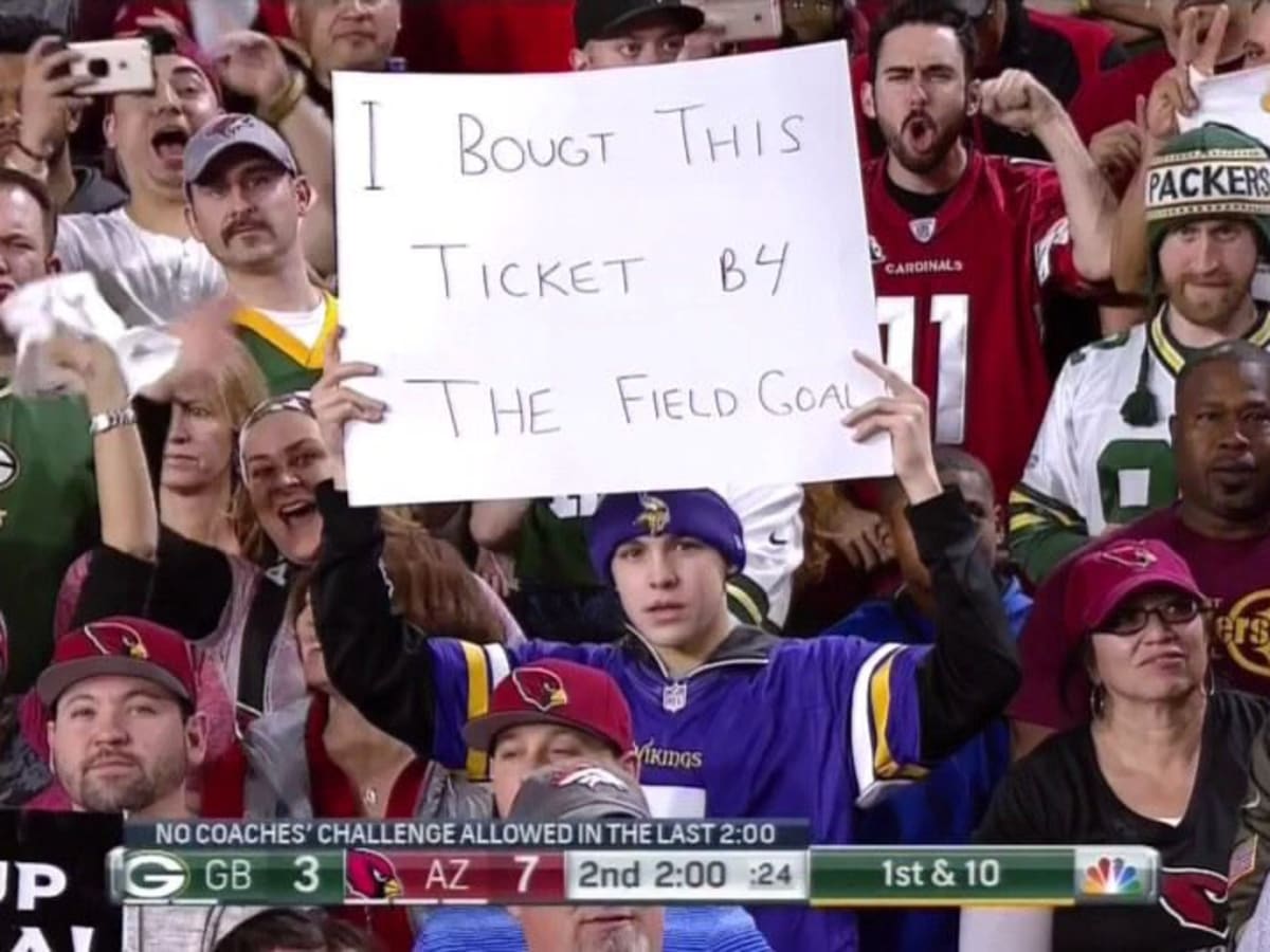 Vikings and Packers fans at Ticket King