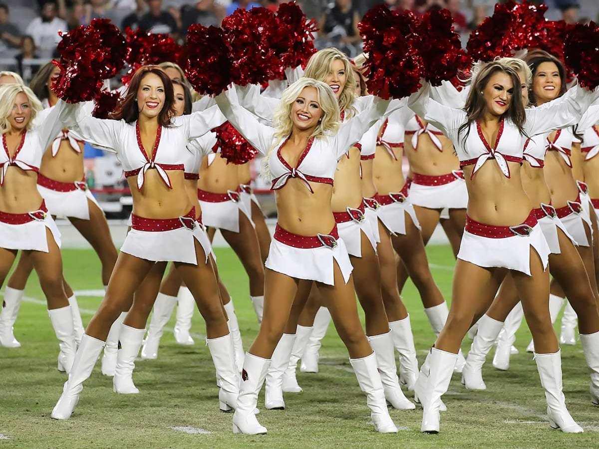 cardinals. The Arizona Cardinals cheerleaders' uniforms