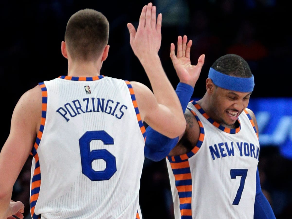 Knicks' Kristaps Porzingis: I need Melo to stay with New York
