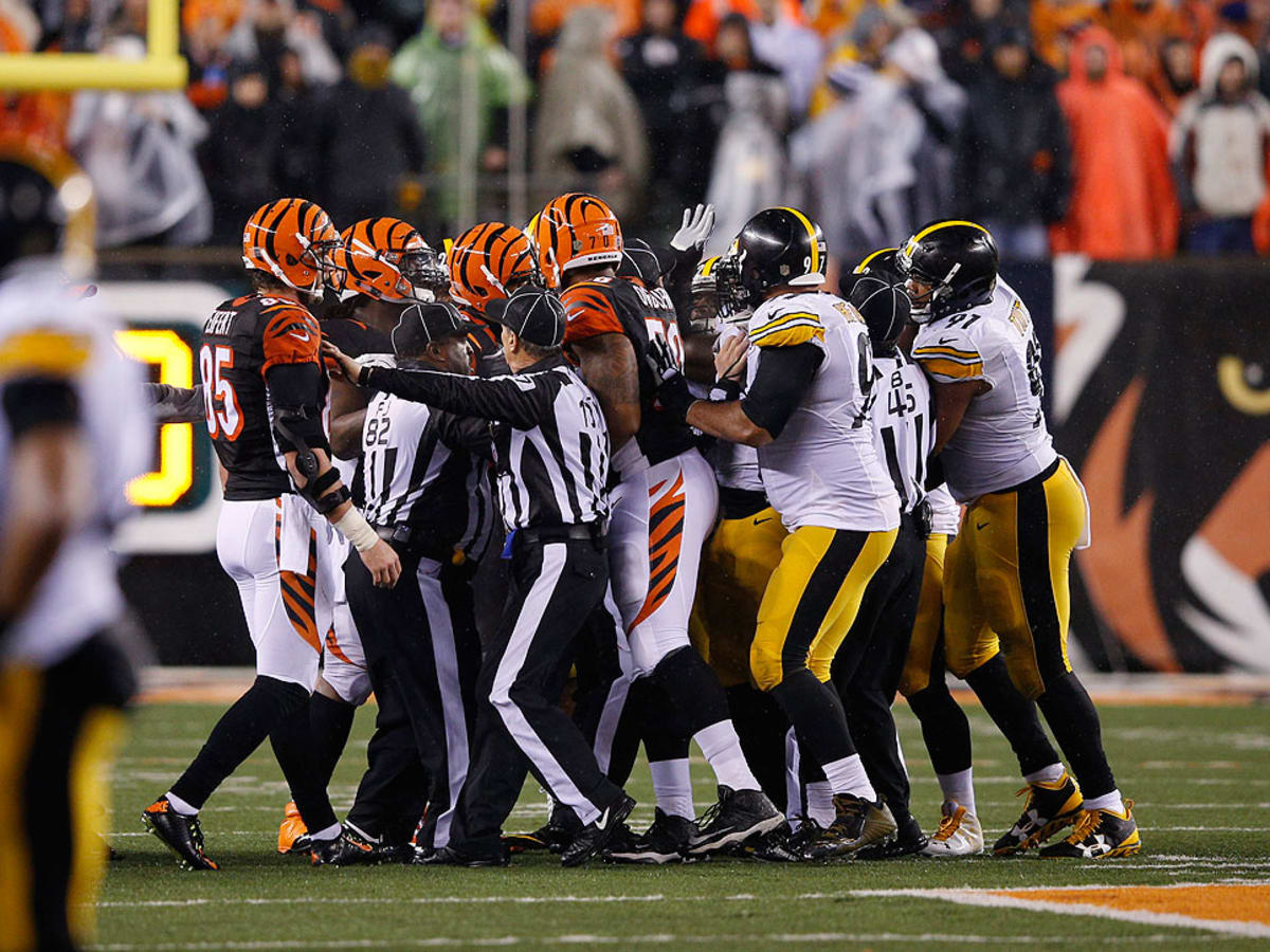 The Cincinnati Bengals helmet is seen with the Vince Lombardi