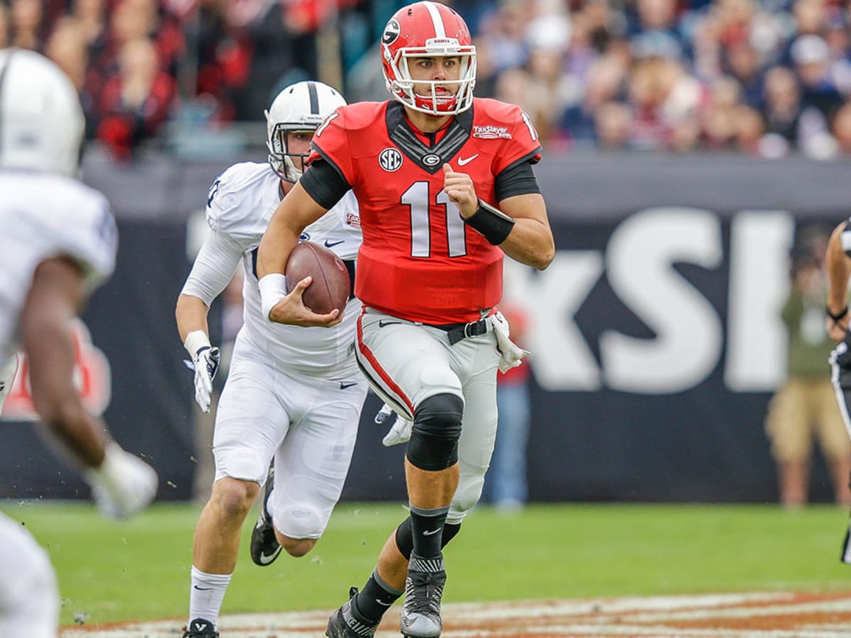 Greyson Lambert Georgia Bulldogs #11 (No Name) NCAA Jersey - Red