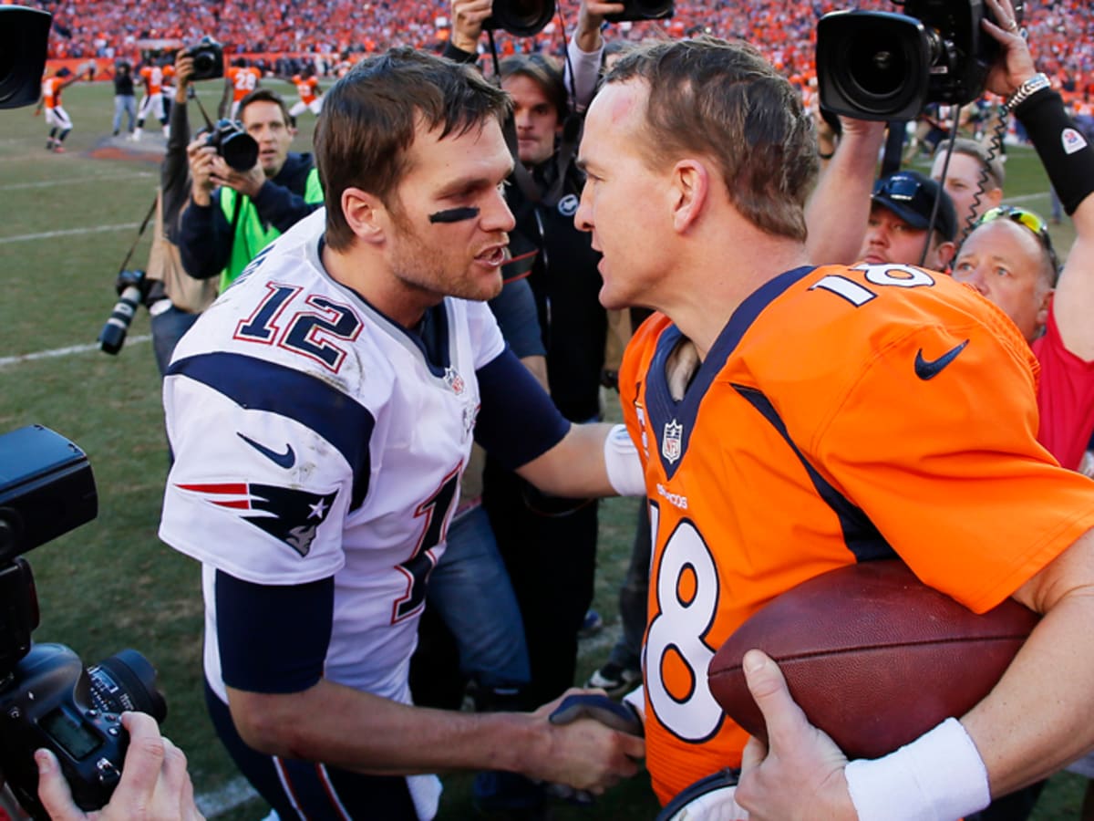 New England Patriots on X: #TBT - Tom Brady & Peyton Manning