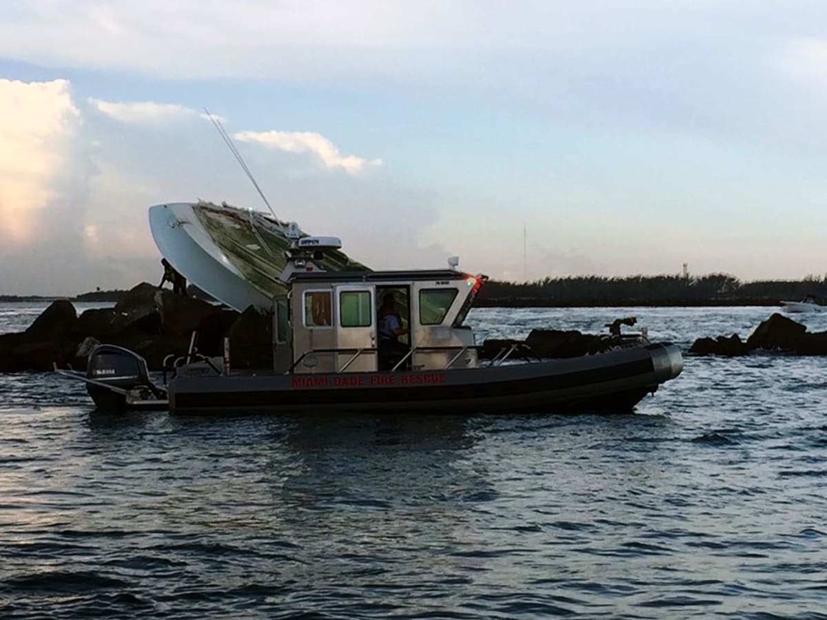 Three dead, one injured, when boat hits Miami's Government Cut Jetty at  night