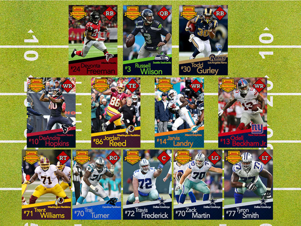 nfl football game line up