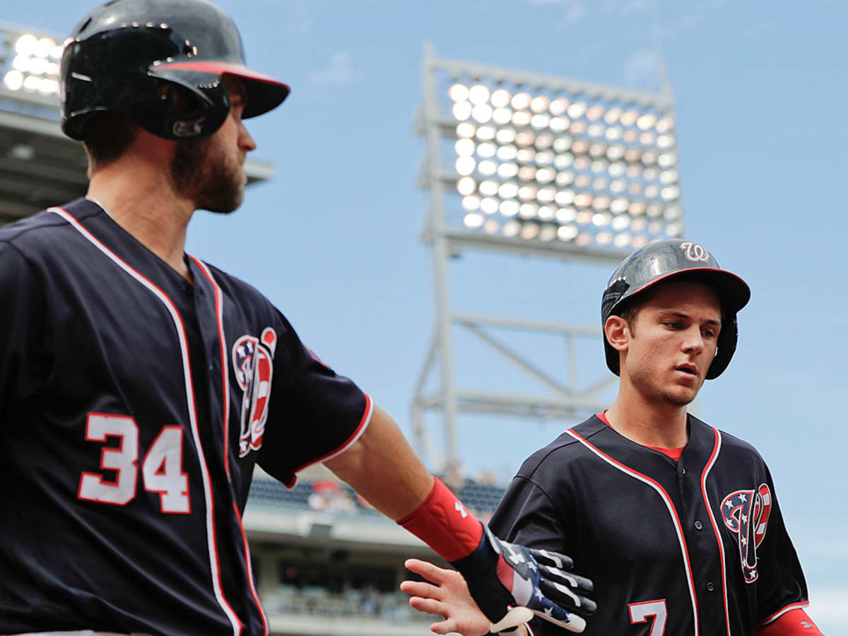 Max Scherzer and Bryce Harper representing Nationals at 2015 MLB